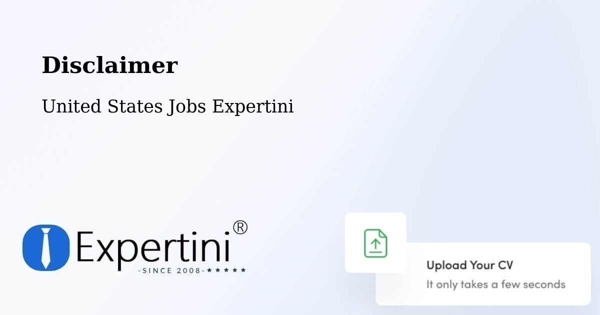 Disclaimer – Avilla - United States Jobs Expertini
